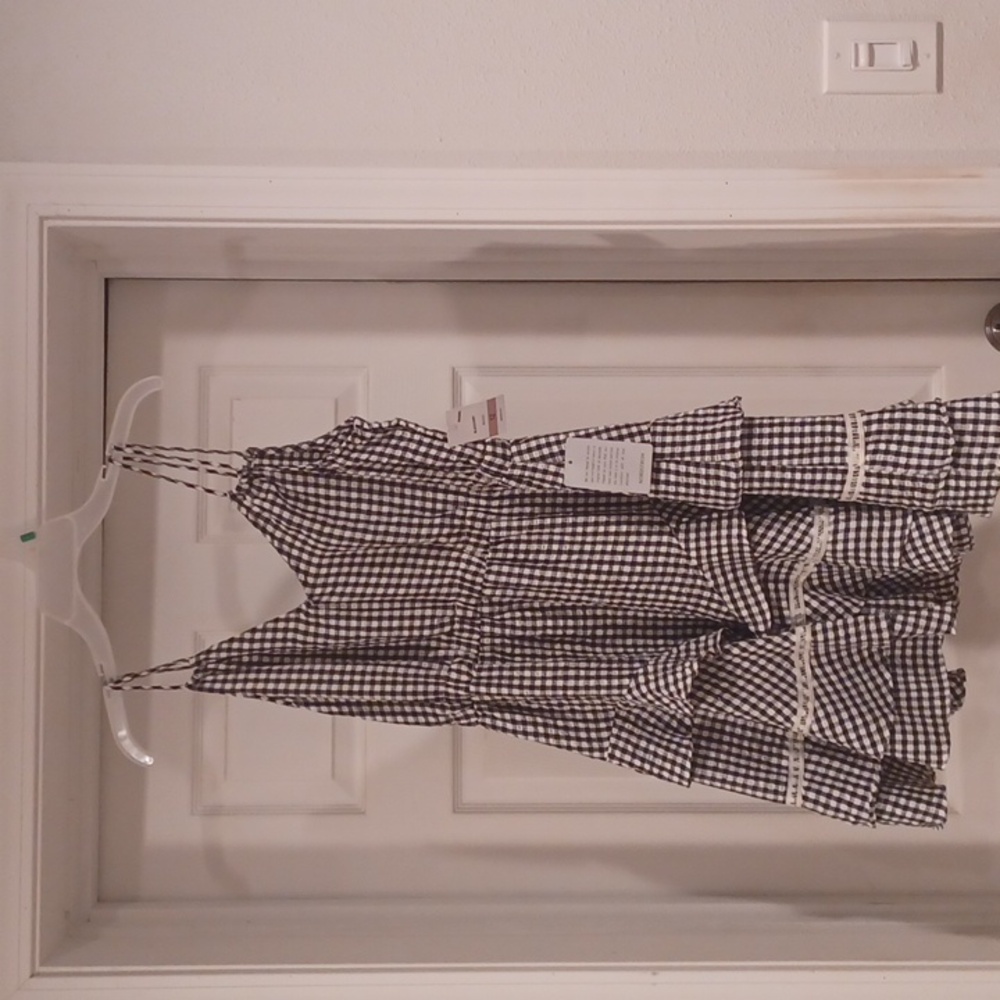 Gabby Skye Grid Pattern Mini Dress New With Tags